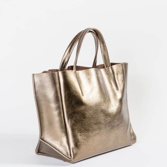 Ampersand as Apostrophe Half Tote - Sunset Metallic Leather - Picture 3 of 9